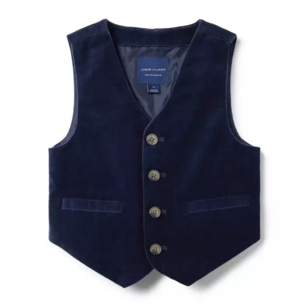 Janie and Jack Navy Kids Party Vest